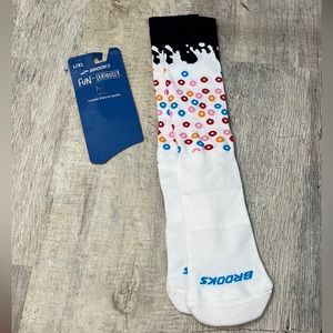 Brooks compression socks cereal pattern